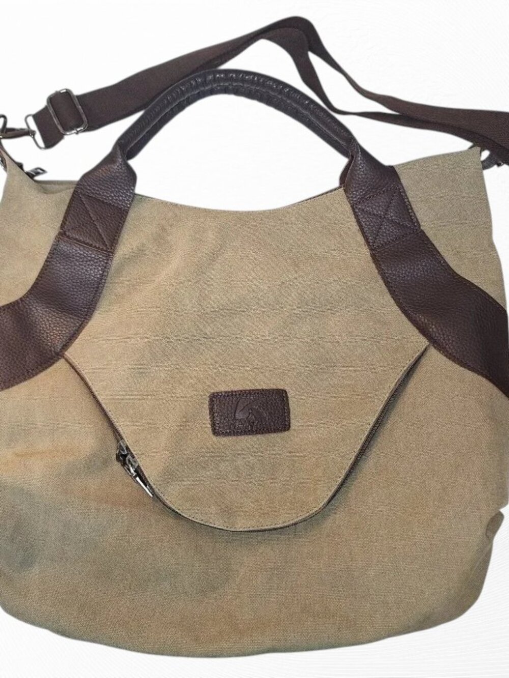 Classic Fashion Genovo Style Canvas Crossbody Hobo Tote